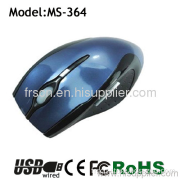 Ms-364 3d Optical Blue Color Usb Cable Mouse 